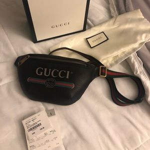 Brand new Gucci logo belt bag